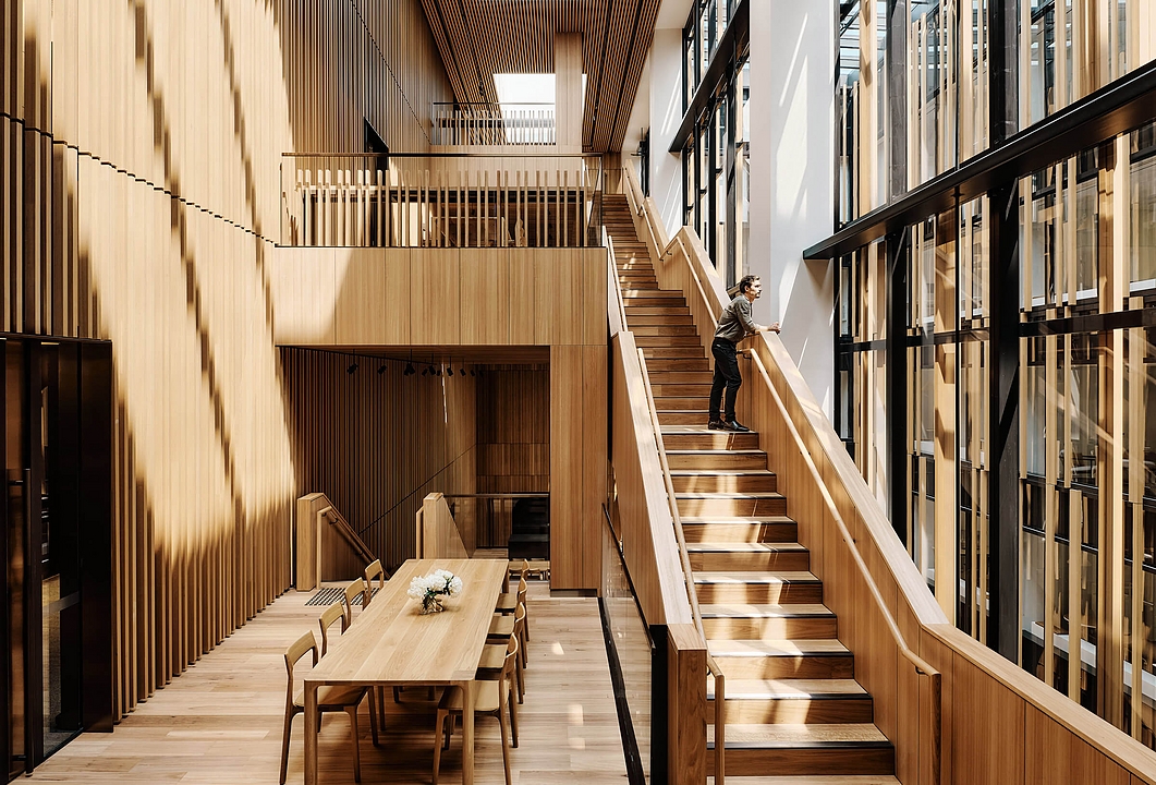 Aluminium Click-on Battens at the Embassy of Australia