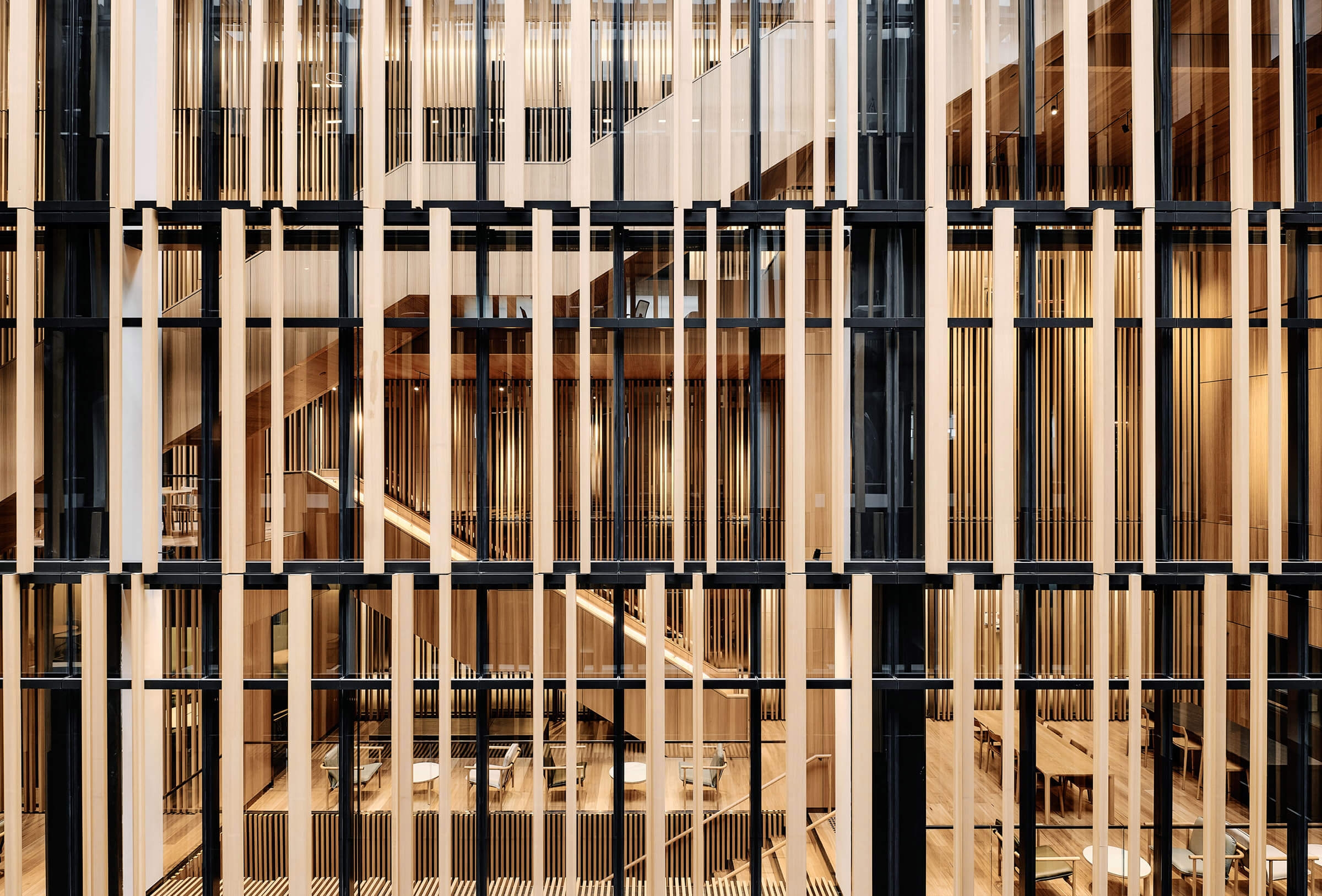 Aluminium Click-on Battens at the Embassy of Australia