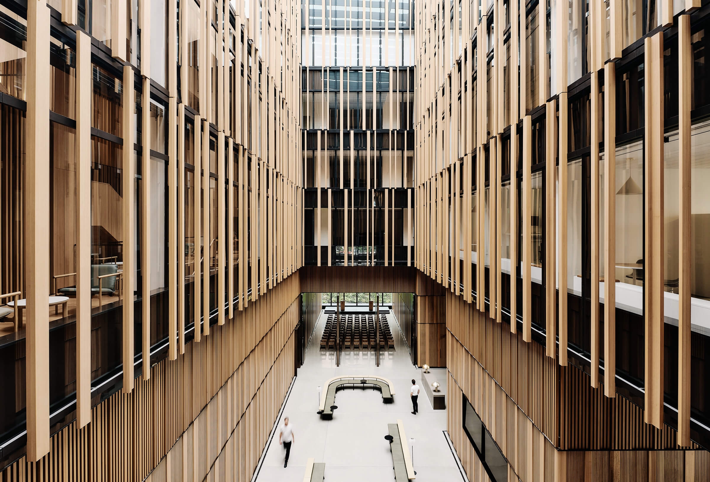 Aluminium Click-on Battens at the Embassy of Australia