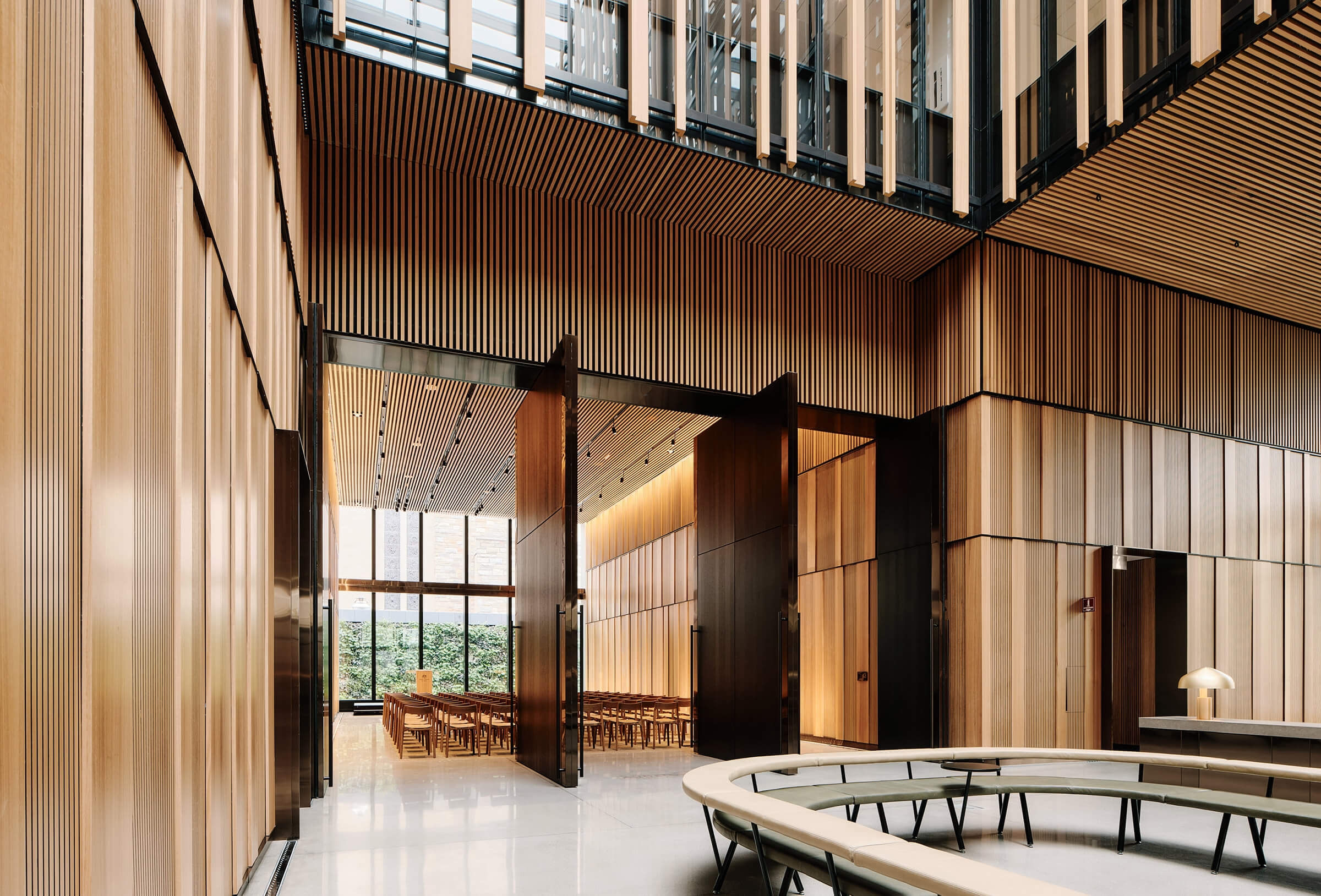 Aluminium Click-on Battens at the Embassy of Australia