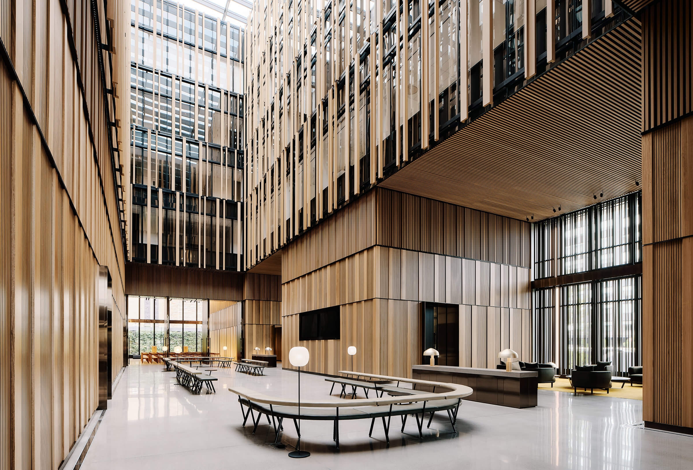 Aluminium Click-on Battens at the Embassy of Australia