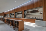 Timber Battens at the Mercedes-Benz End Zone Club