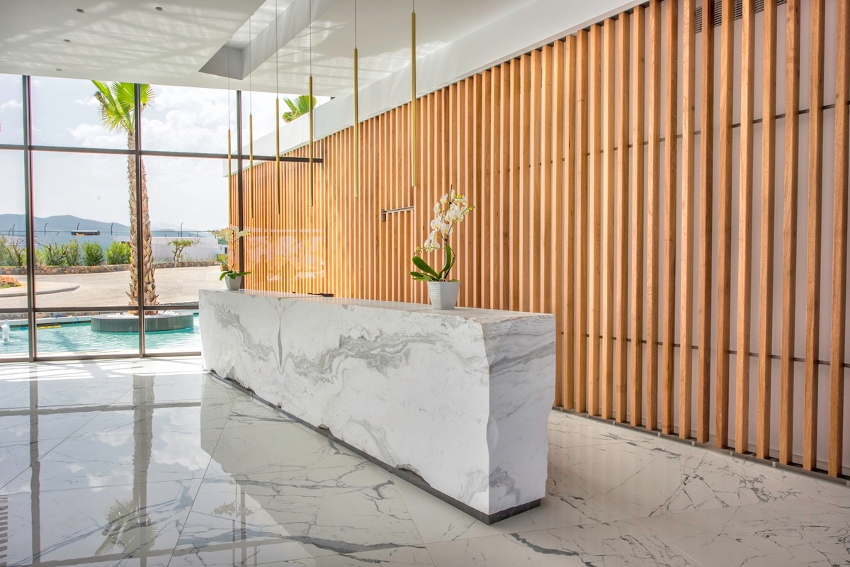 White and Colored Marble