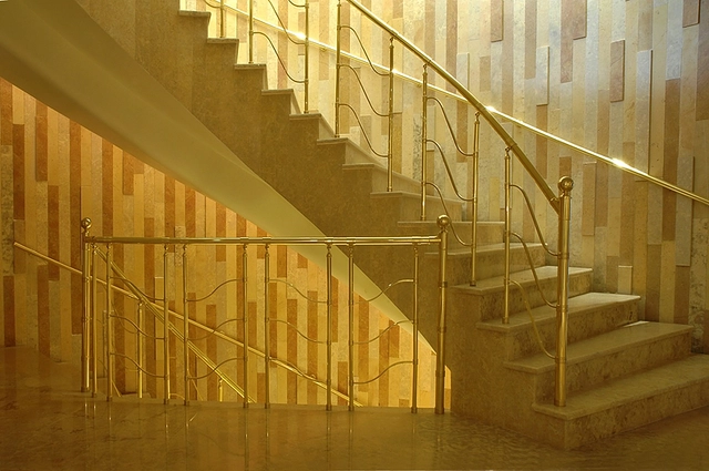 Marble compilation in stairs and wall cladding