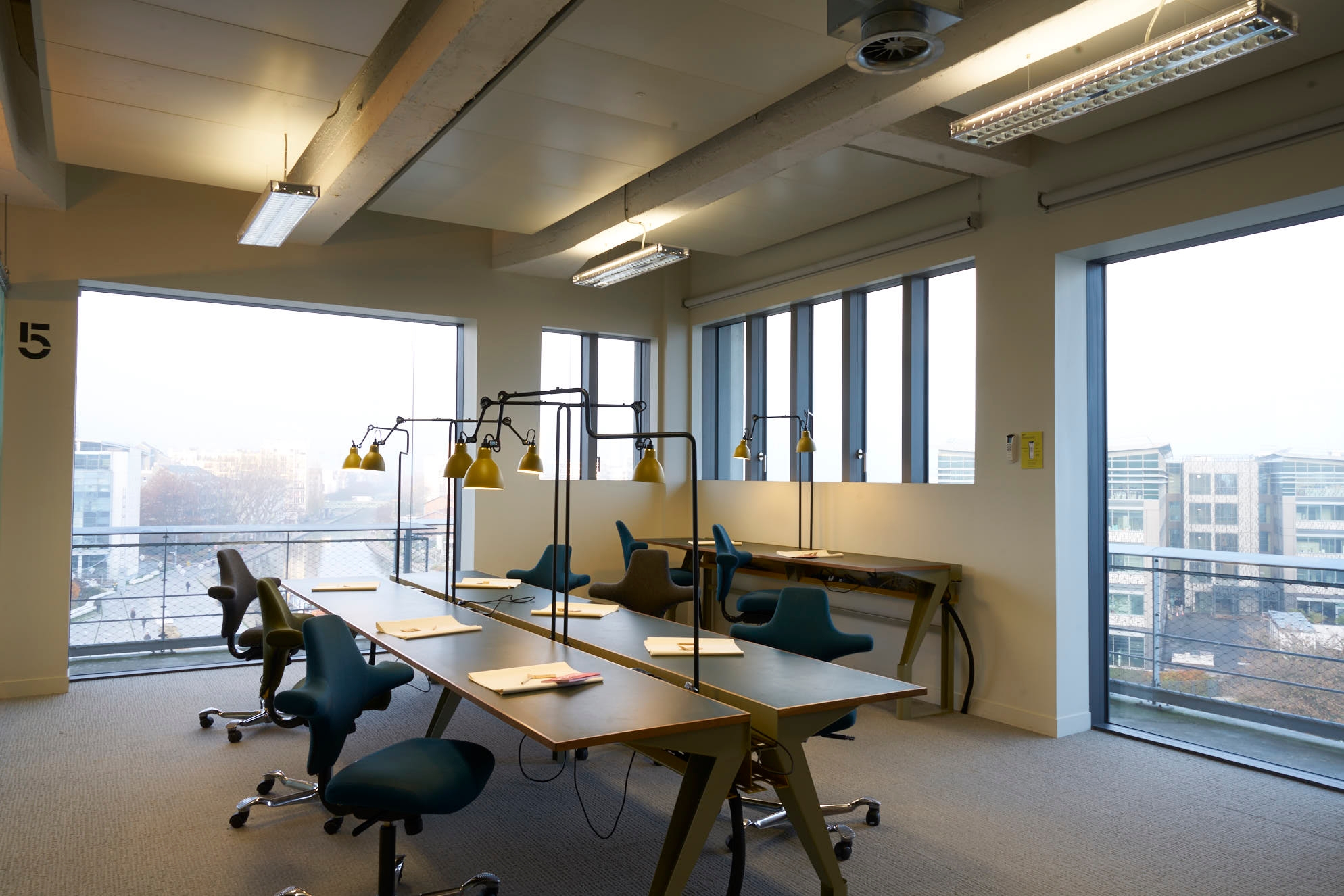 The Gras Lamp in Historical Parisian Office