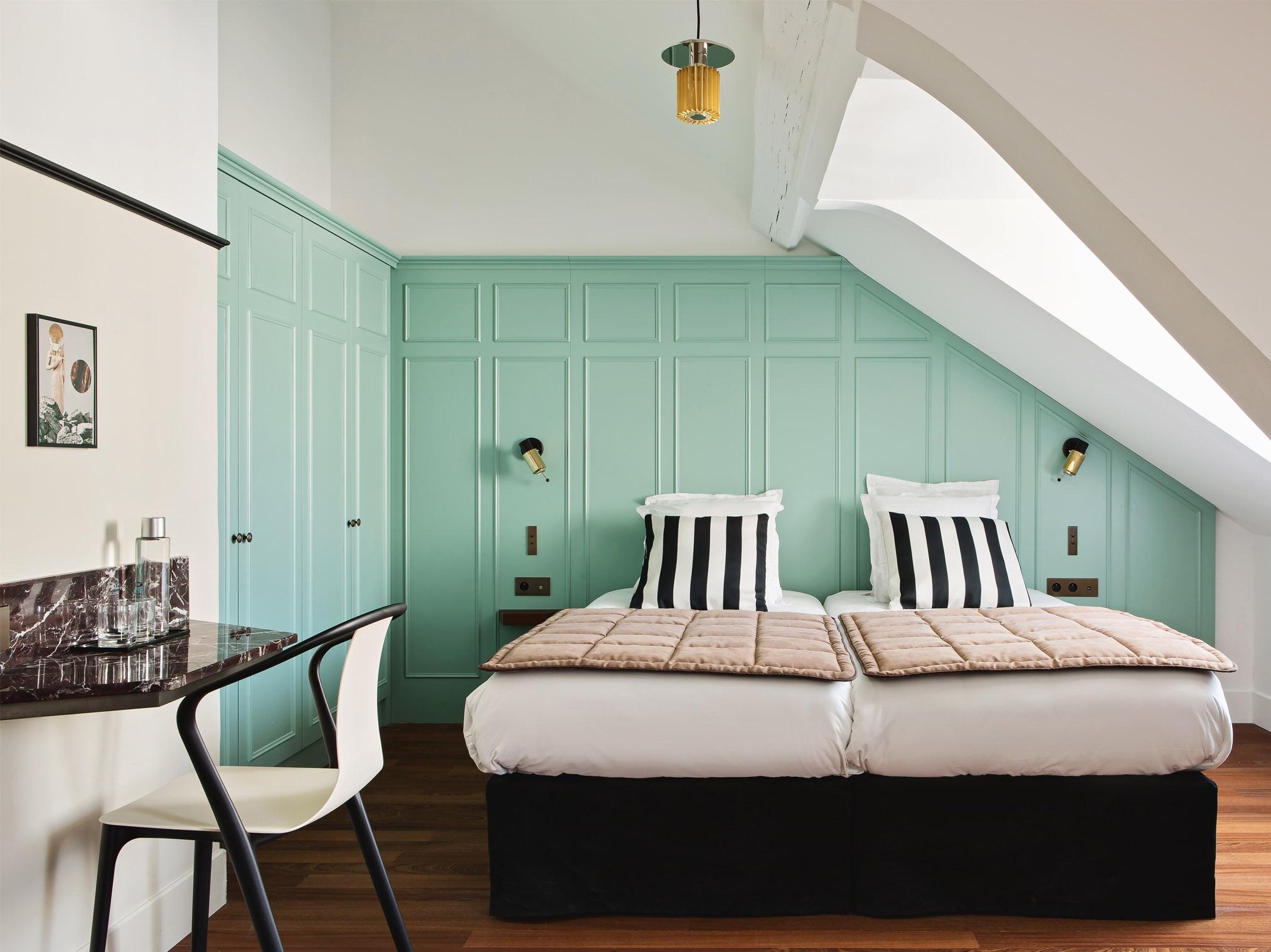 Light Fixtures in Parisian Hotel