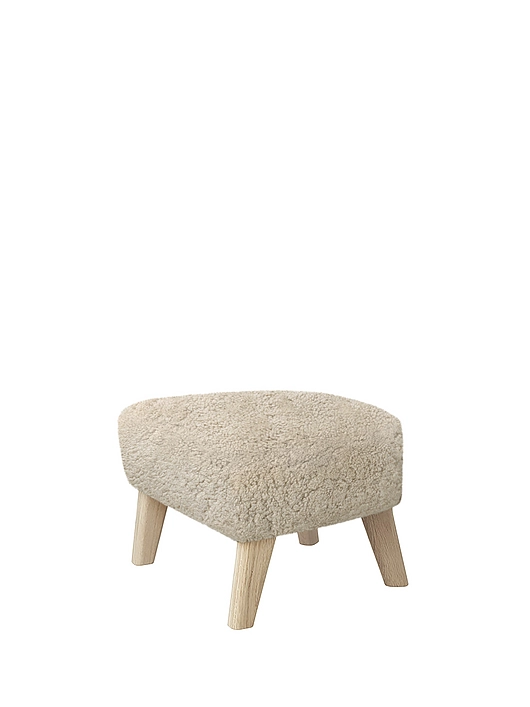 My Own Chair Footstool Sheepskin Moonlight/Natural Oak