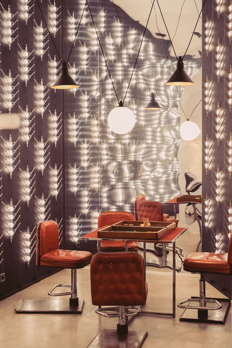 Light Fixtures in Paris Showroom