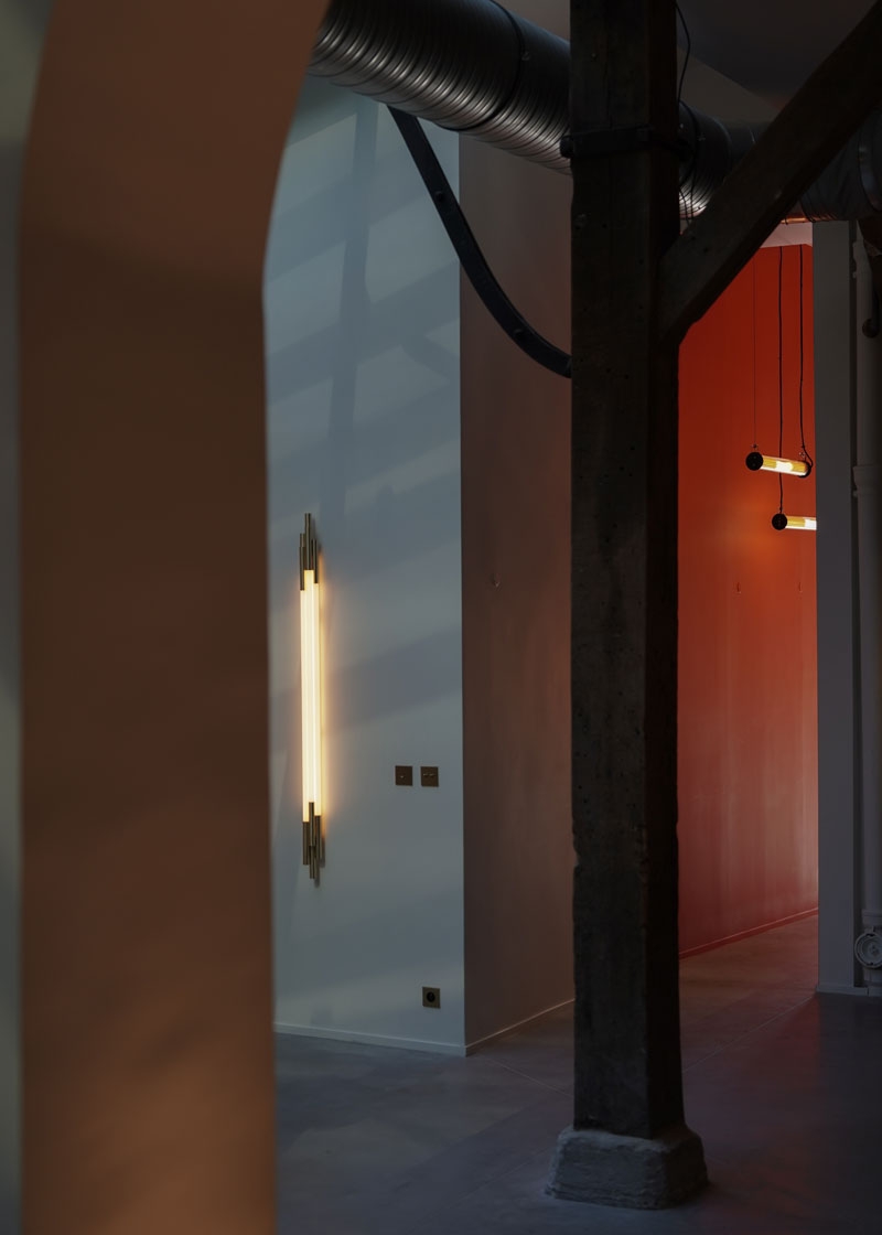 Light Fixtures in Paris Showroom