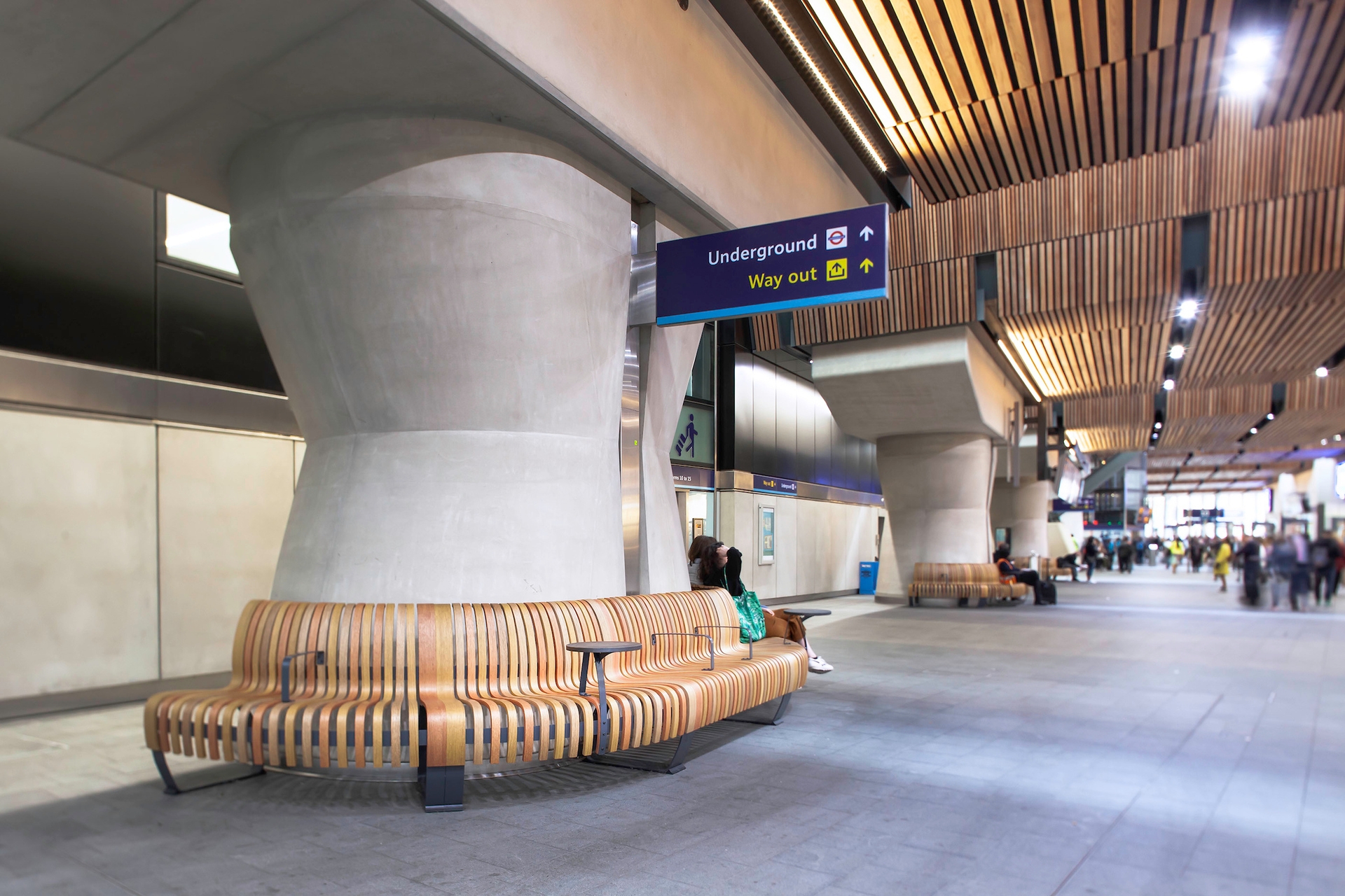 Modular Seating in Train Station