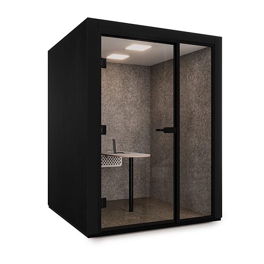 Connect 3 pod, left side view, black
