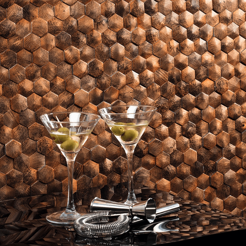 Mosaico de aluminio - Corten