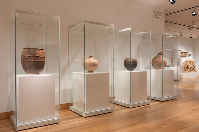 Display Cases in Kansas Art Museum