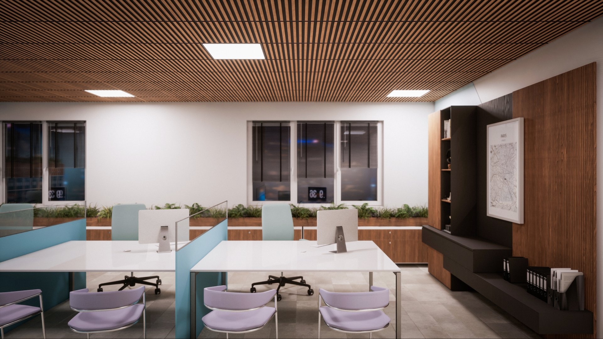 Wood Slat Ceiling Tiles - SLATTA TILE