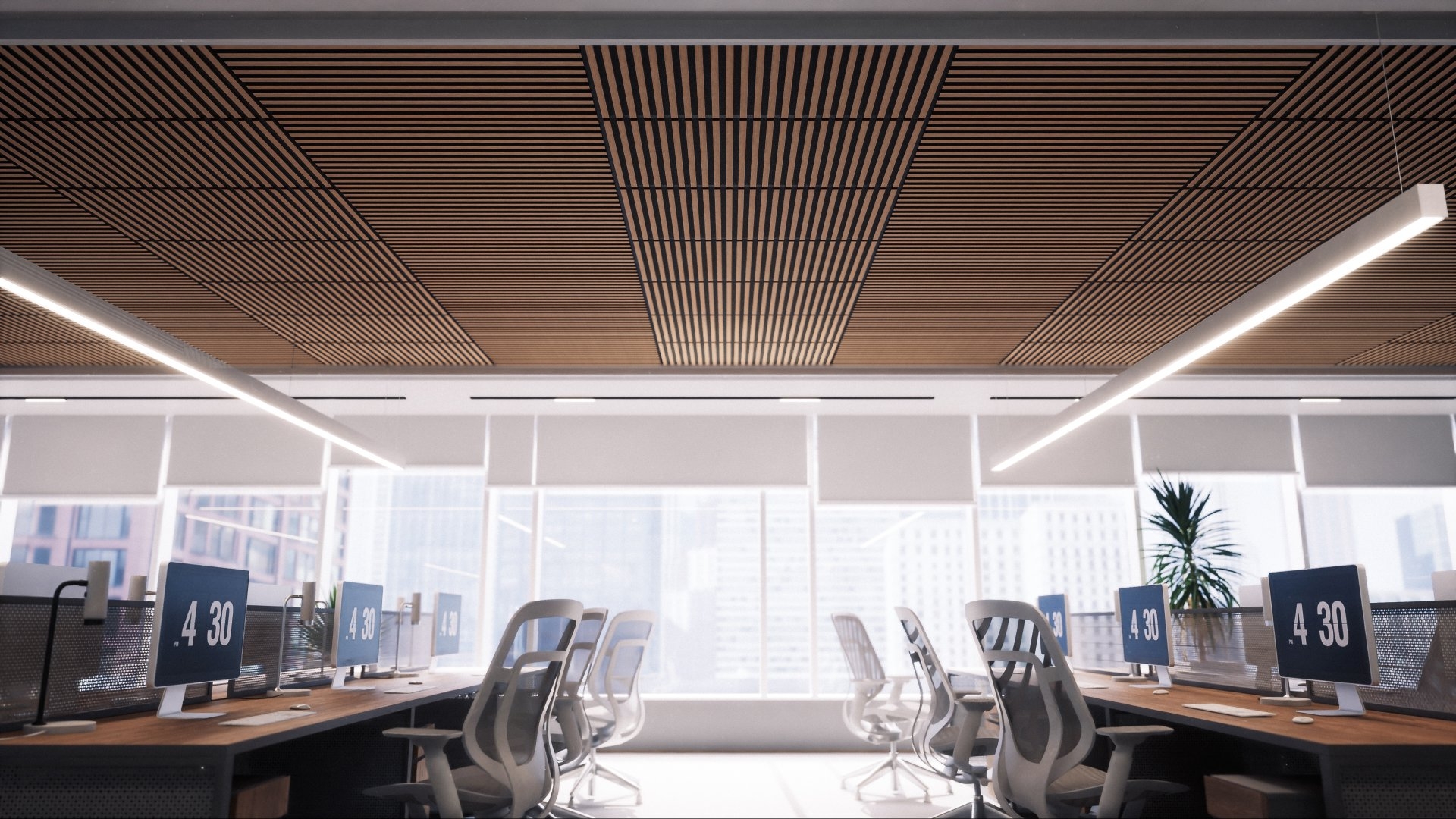 Wood Slat Ceiling Tiles - SLATTA TILE