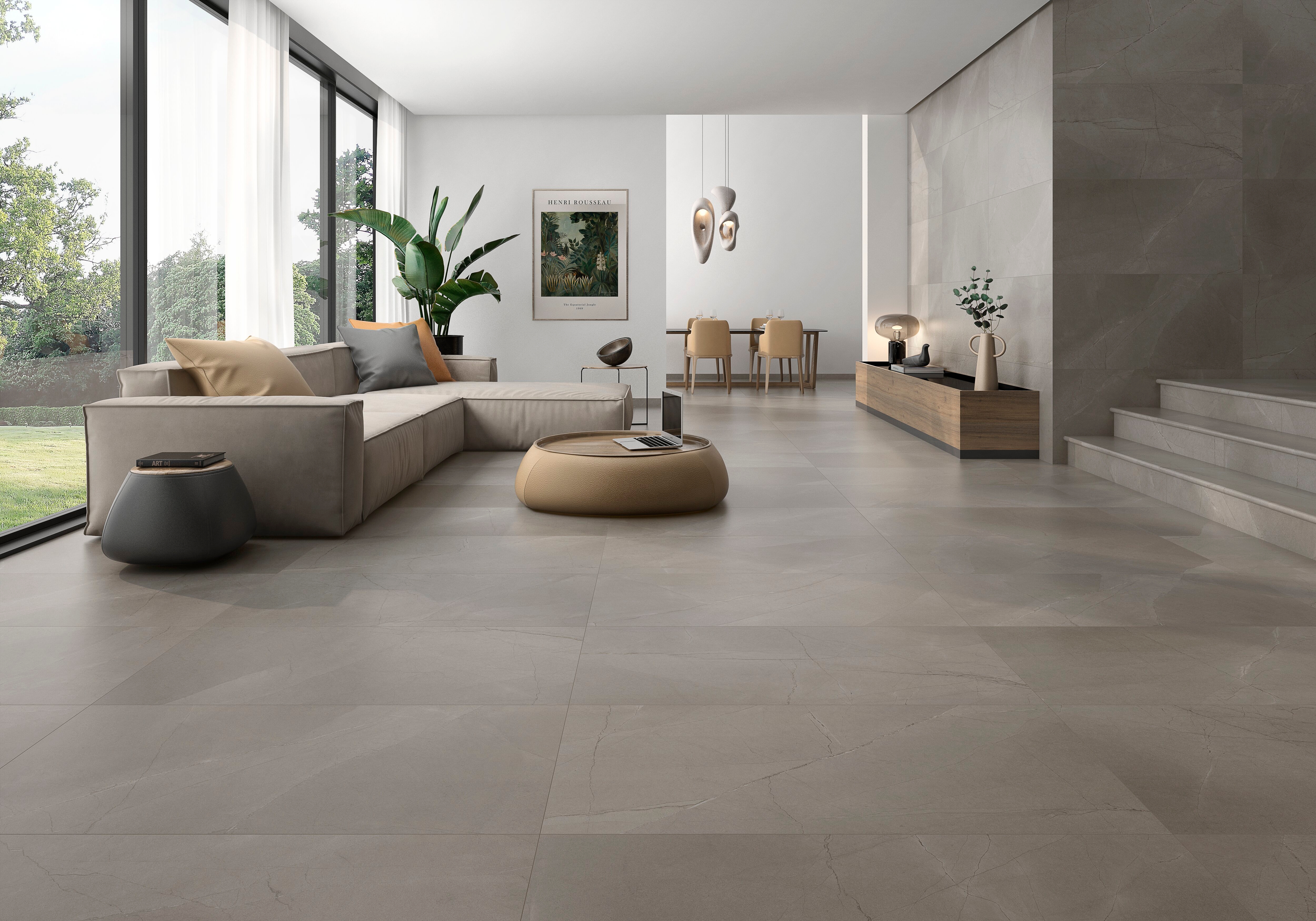 Porcelain Tiles - Imitation Marble Flooring