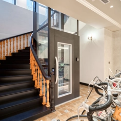 Platform Home Lift in an Indochine-Style Villa