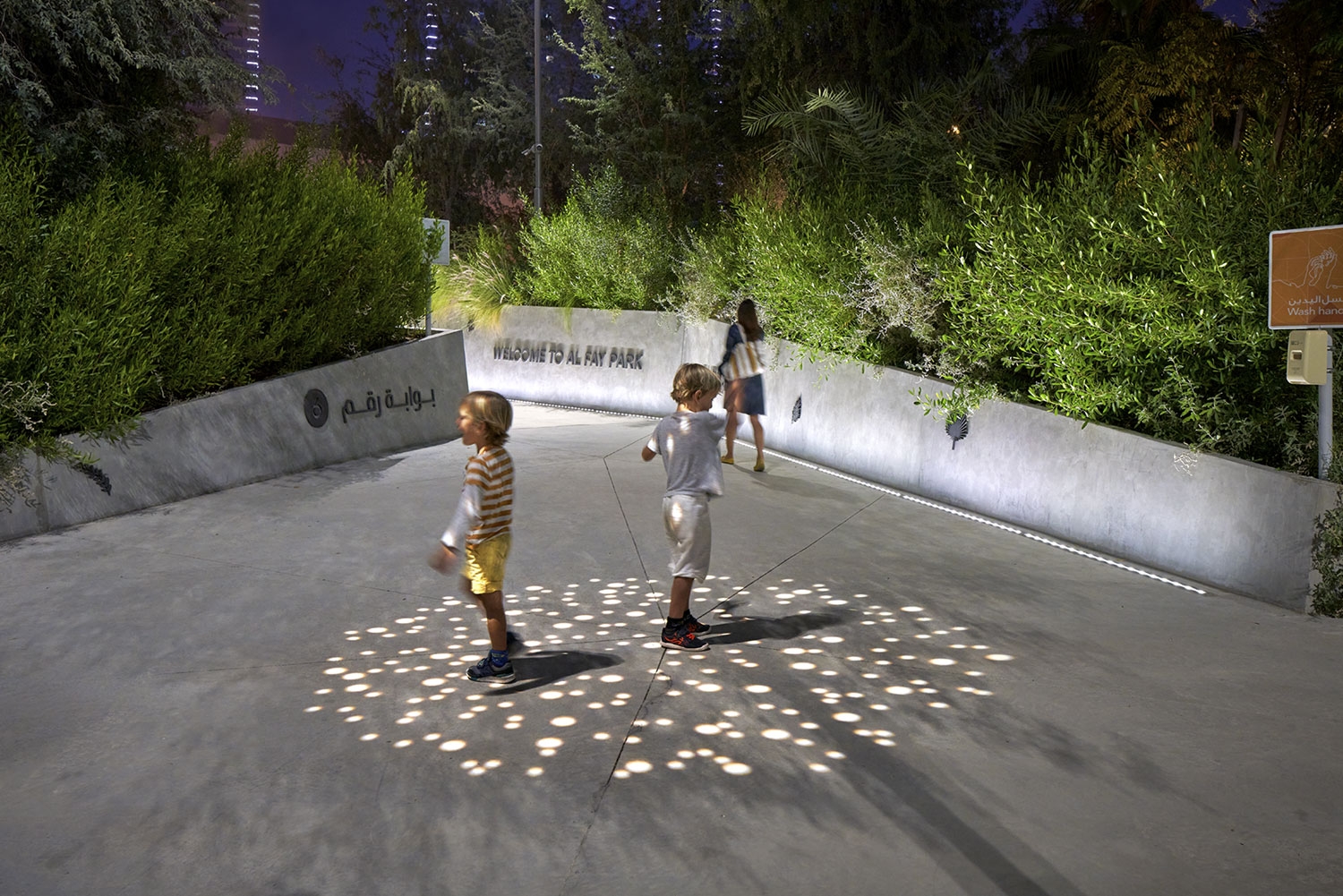 Public Space and Landscape Lighting at Al Fay Park