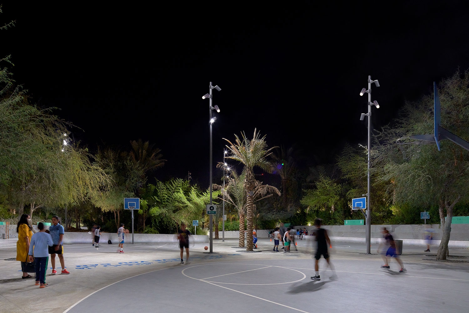 Public Space and Landscape Lighting at Al Fay Park