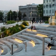 Accent Outdoor Lighting for Vienybes Plaza