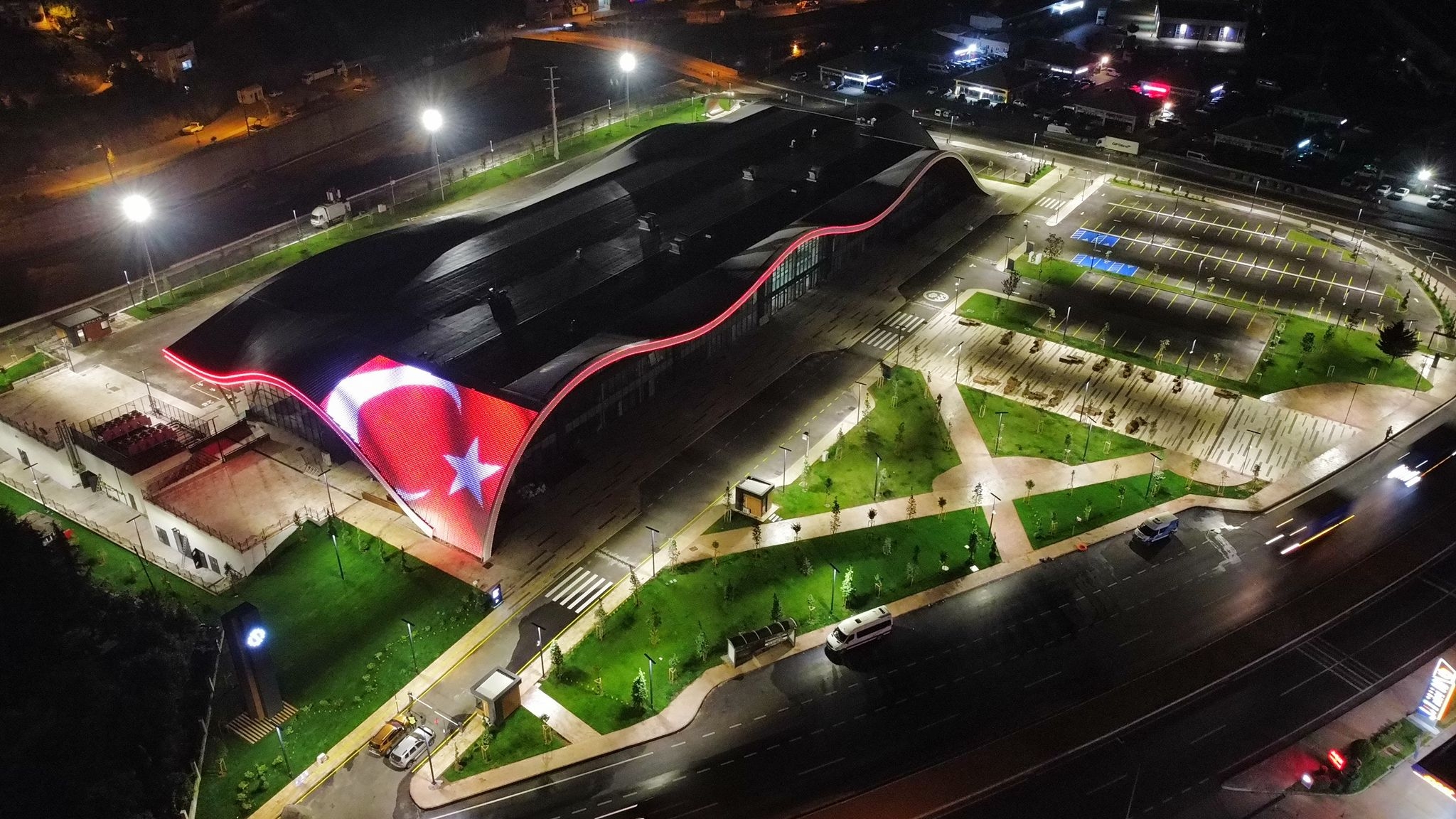 TPO Roofing Membrane Waterproofs Bus Station