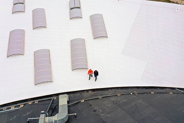 Roofing membrane in the Zénith de Strasbourg Arena