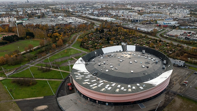 Roofing membrane in the Zénith de Strasbourg Arena