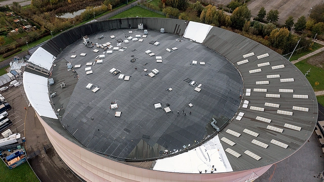 Roofing membrane in the Zénith de Strasbourg Arena