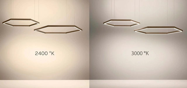 Olev's Poly Esagono Dim to Warm suspension lamp