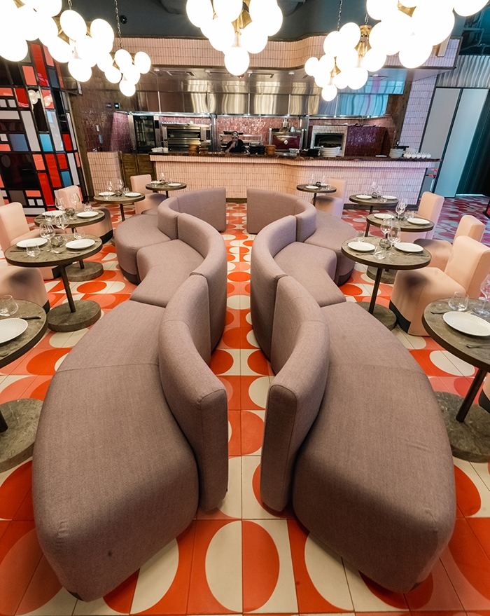 Modern Seating in Chicago Wine Bar