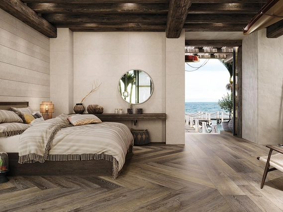 Revestimiento cerámico estilo madera