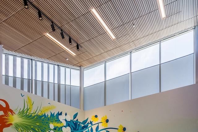 Gabled Bottom-Up FlexShade® Roller Shade