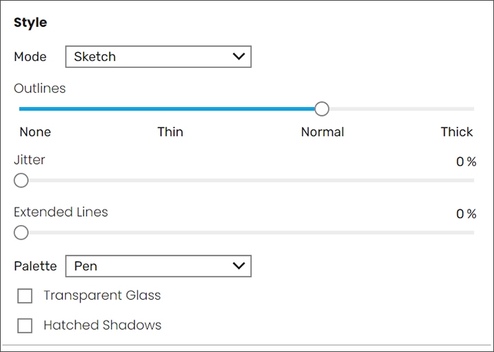 How to Express Design Ideas with Artistic Visual Modes