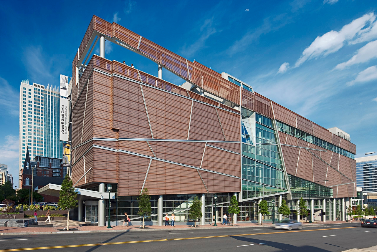 Perforated Metal Panels at Harvey B. Gantt Center