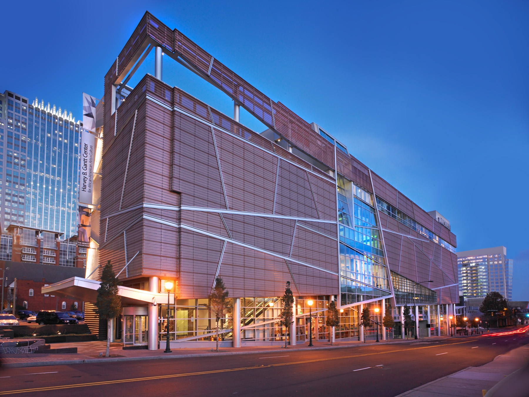 Perforated Metal Panels at Harvey B. Gantt Center