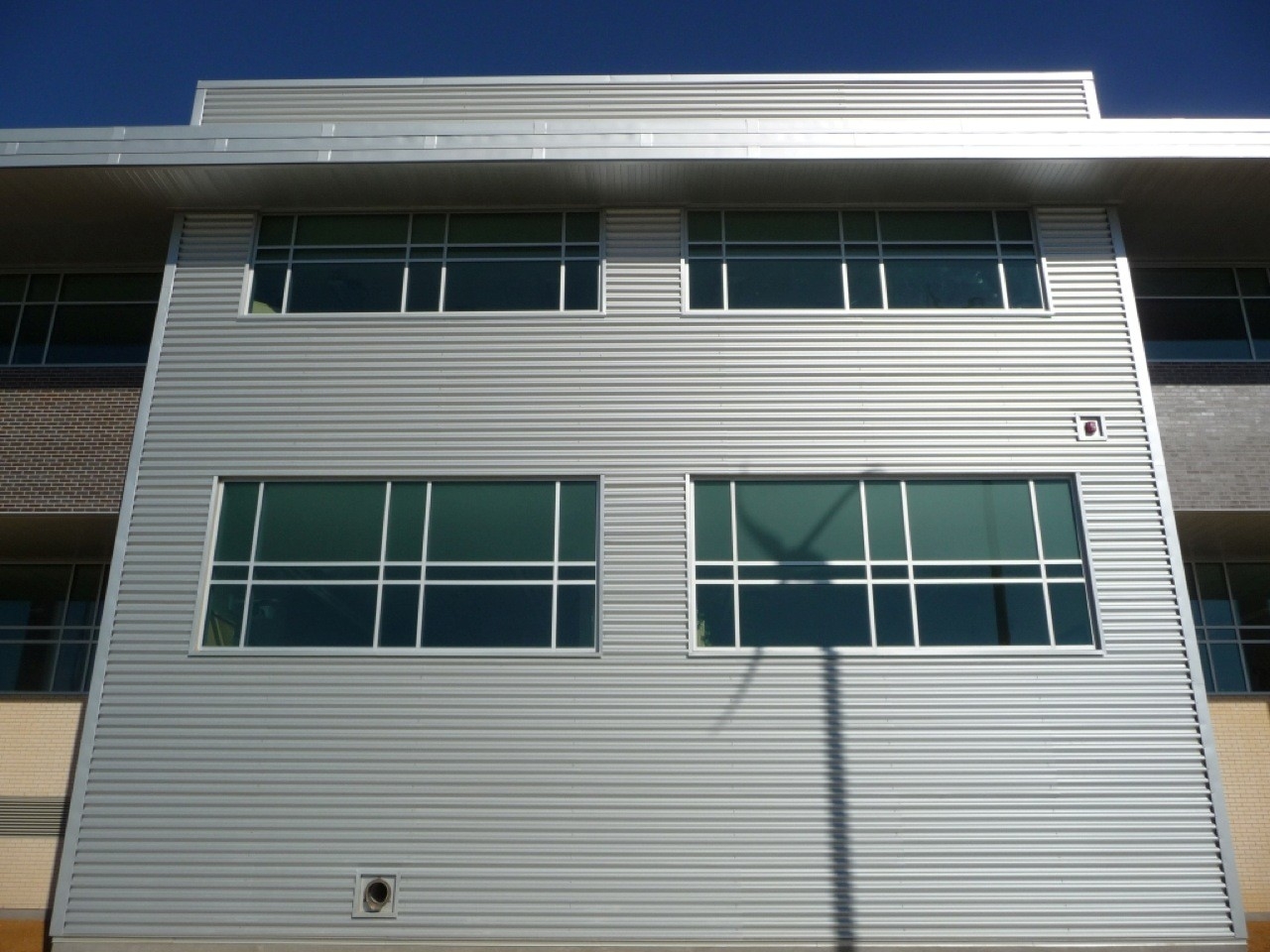 Metalic Walls and Roof at School