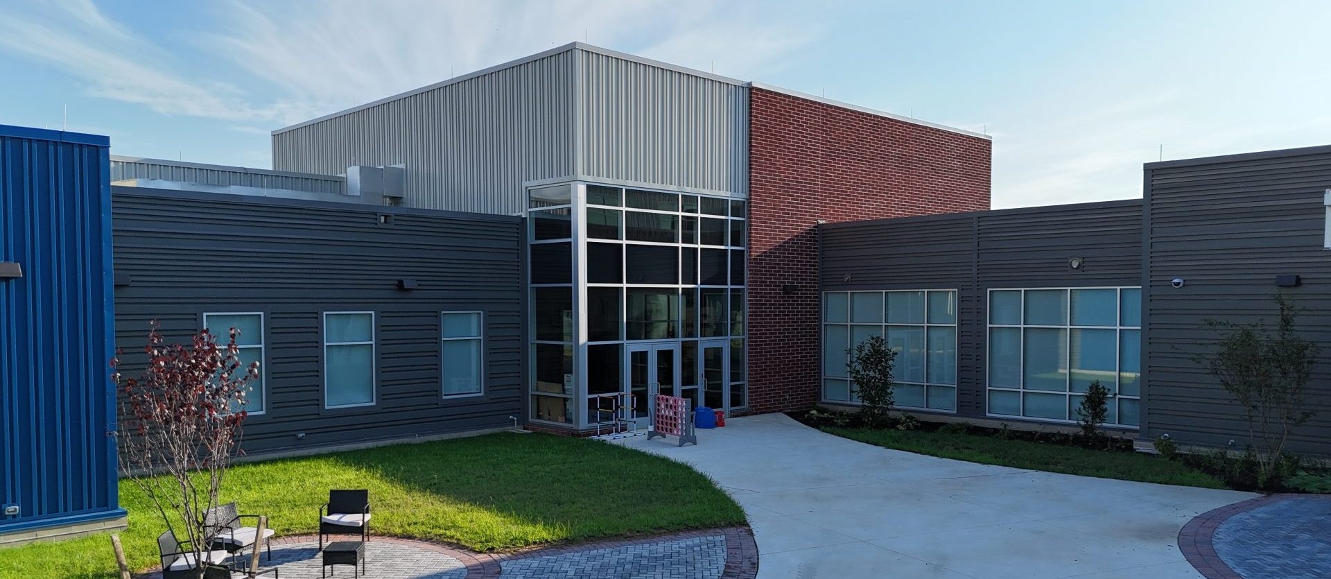 Metalic Wall Panels at Howard T Ennis School