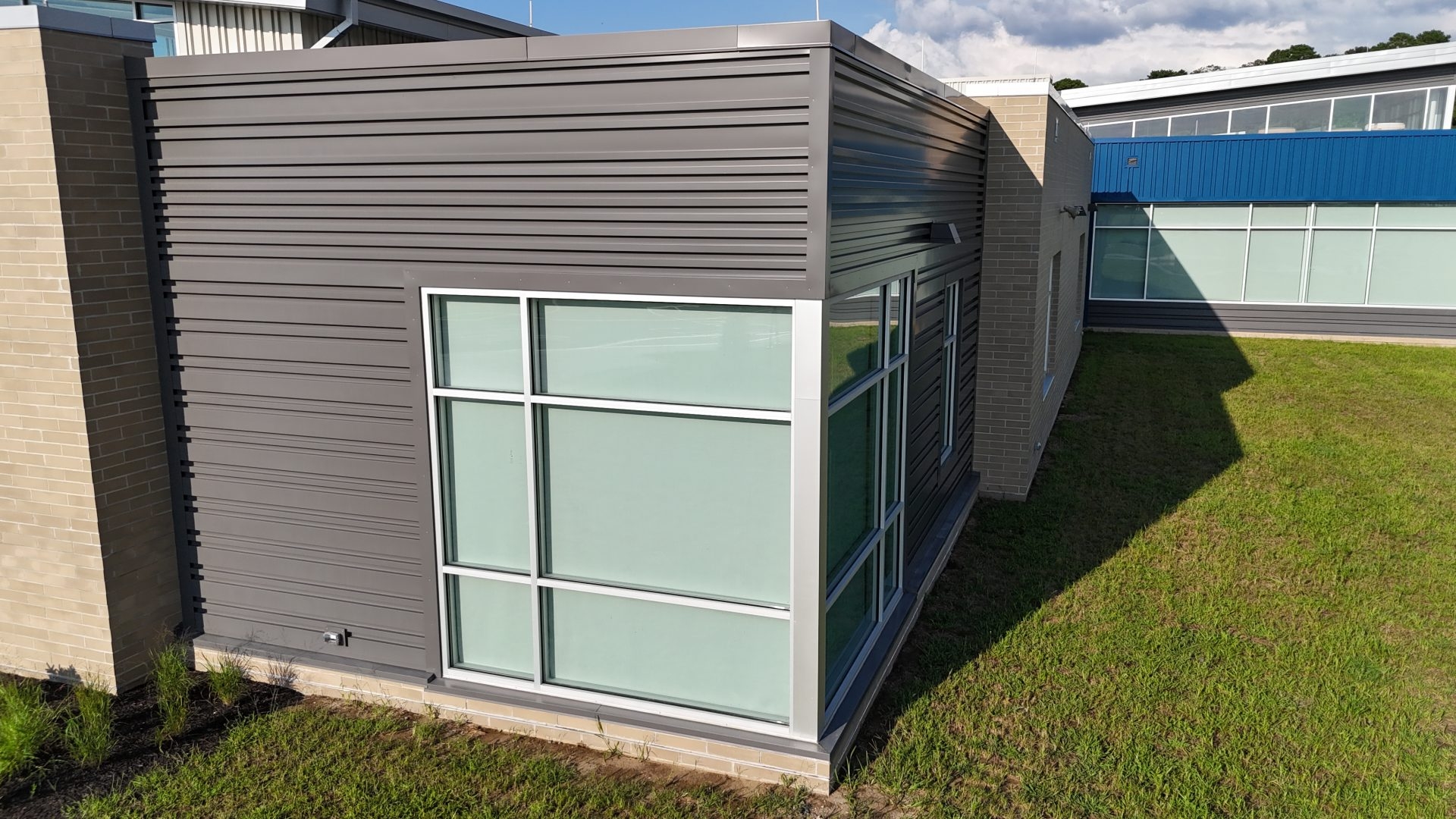 Metalic Wall Panels at Howard T Ennis School