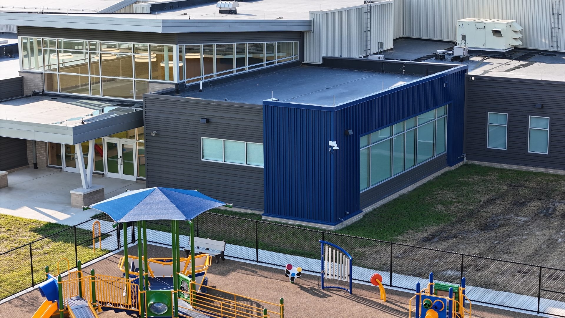 Metalic Wall Panels at Howard T Ennis School