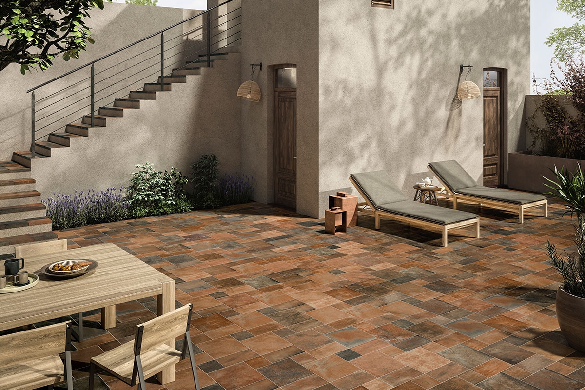 Porcelanato esmaltado -  Valsecchia Terra Rosso