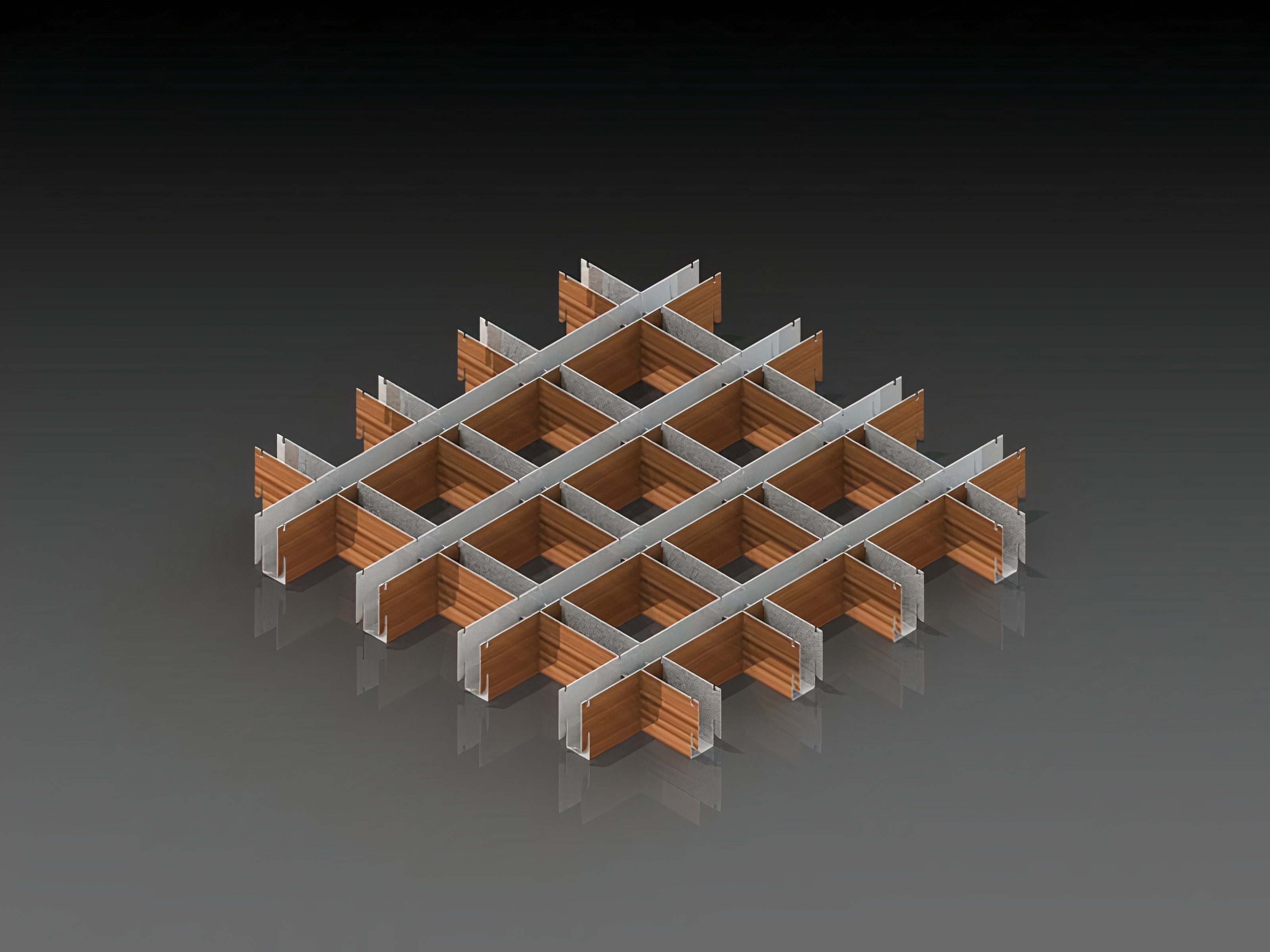 Plafón metálico S17M CELL