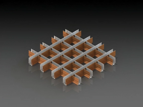 Plafón metálico S17M CELL