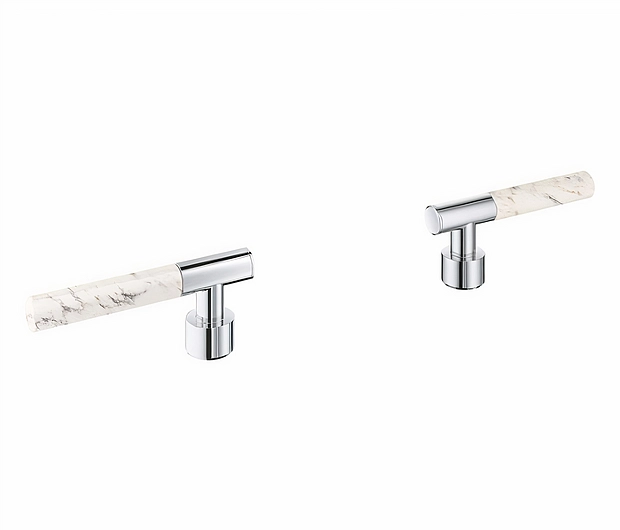 Knurled Sticks - White Attica Ceasarstone