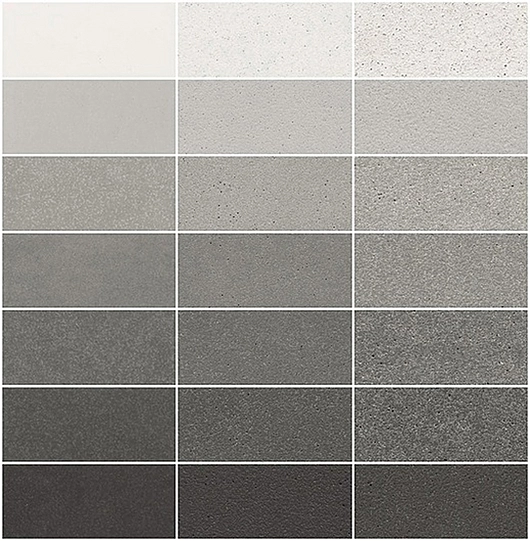 Color chart - Greyscale