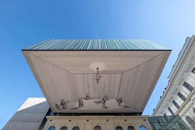 Graz library sgraffito artwork