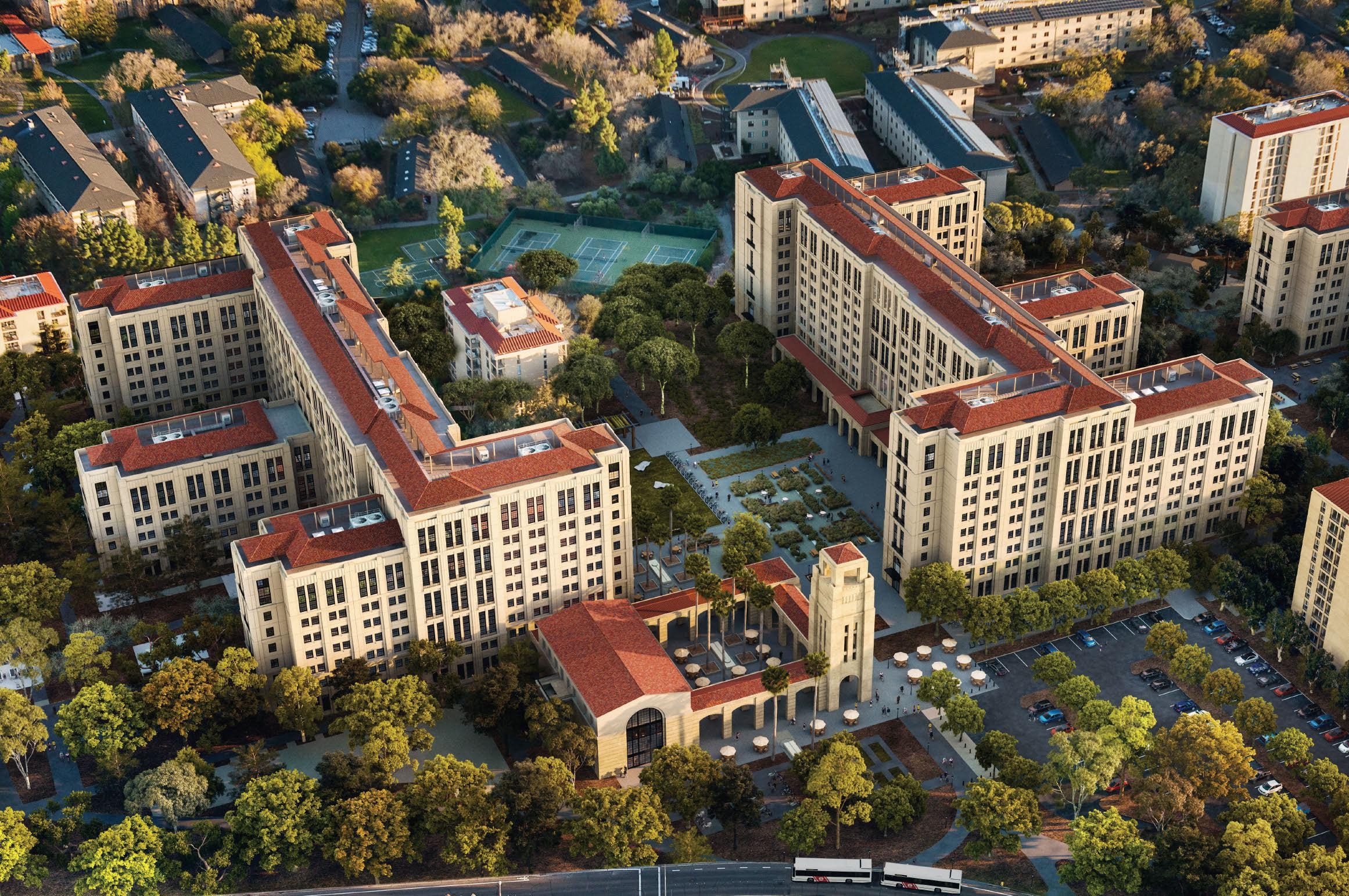 Suspension Ceilings at Stanford University Residencies