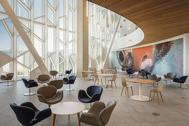 Vista interior de producto aplicado en fachada