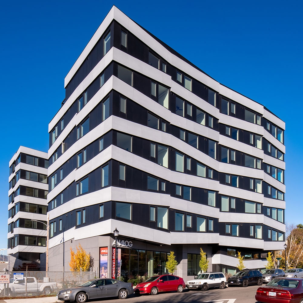 Patina Façade Panels at Analog PDX Building