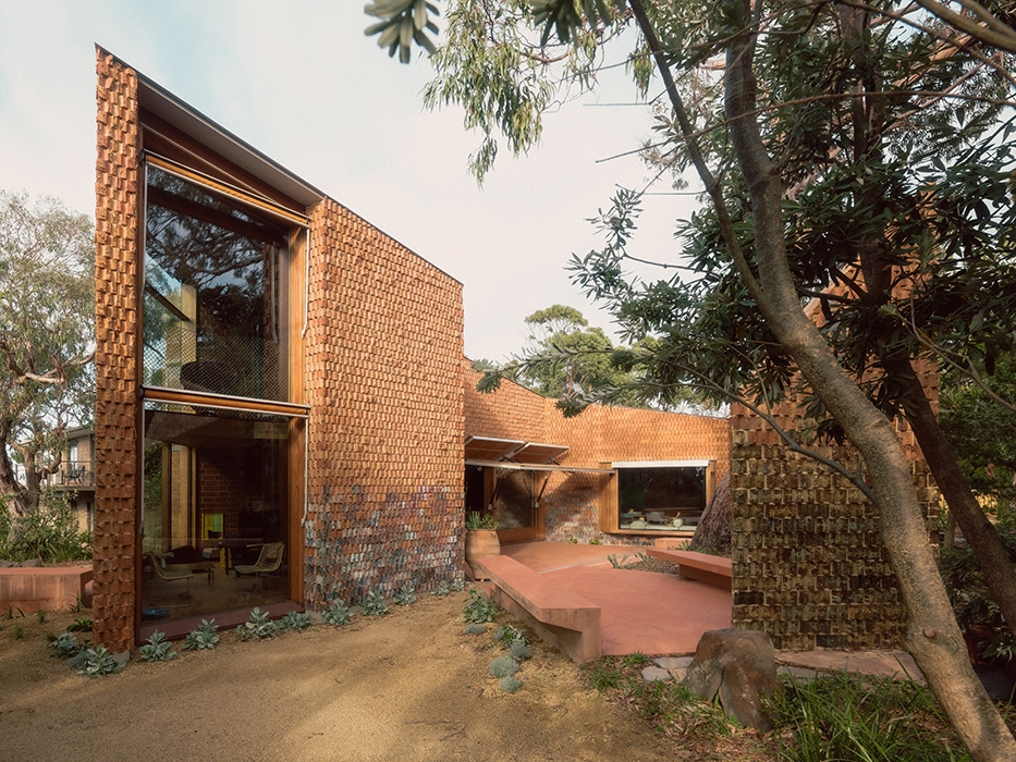 External Blinds in Burnt Earth Beach House
