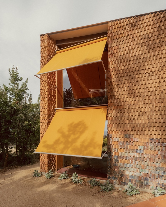 External Blinds in Burnt Earth Beach House